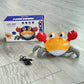 Cross-border Children's Induction Electric Crab Baby Charging Luminous Music Crawling Escape Escape Obstacle Crab Toy