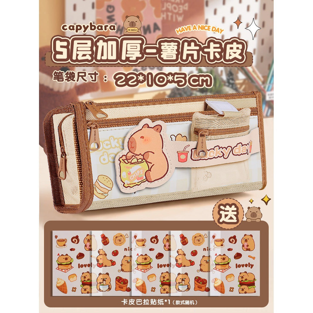 Kapibala Plush Doll Doll Back-To-School Gift Package Primary School Souvenir Birthday Gift Plush Stationery Set