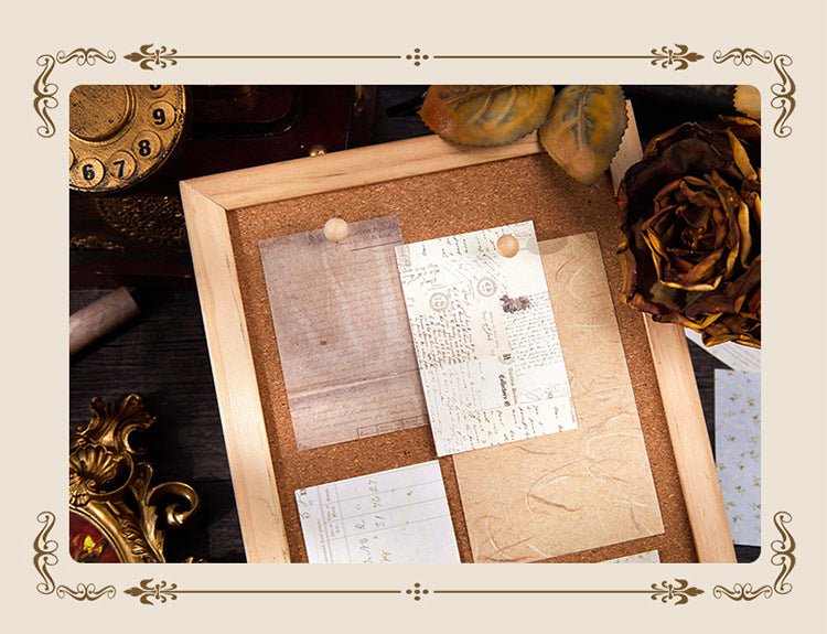 Picking up Korean Material Paper Qingye Whispering Series ins Small Fresh Broken Flowers diy Hand Account Collage Background Material