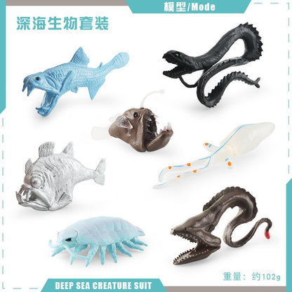 Cross-border Amazon simulation broad-eyed squid angler axe fish dragon fish deep sea biological static model