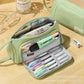 Oxford Cloth Pencil Case with Large Capacity and Multi-Layer Design, Stationery Box for Primary and Secondary School Students, High Aesthetic Value, Simple and Waterproof, Direct from the Source Factory