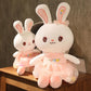 Rabbit Doll Plush Toy Cute Birthday Gift Girl's Pillow Soothing White Rabbit Doll Children's Doll