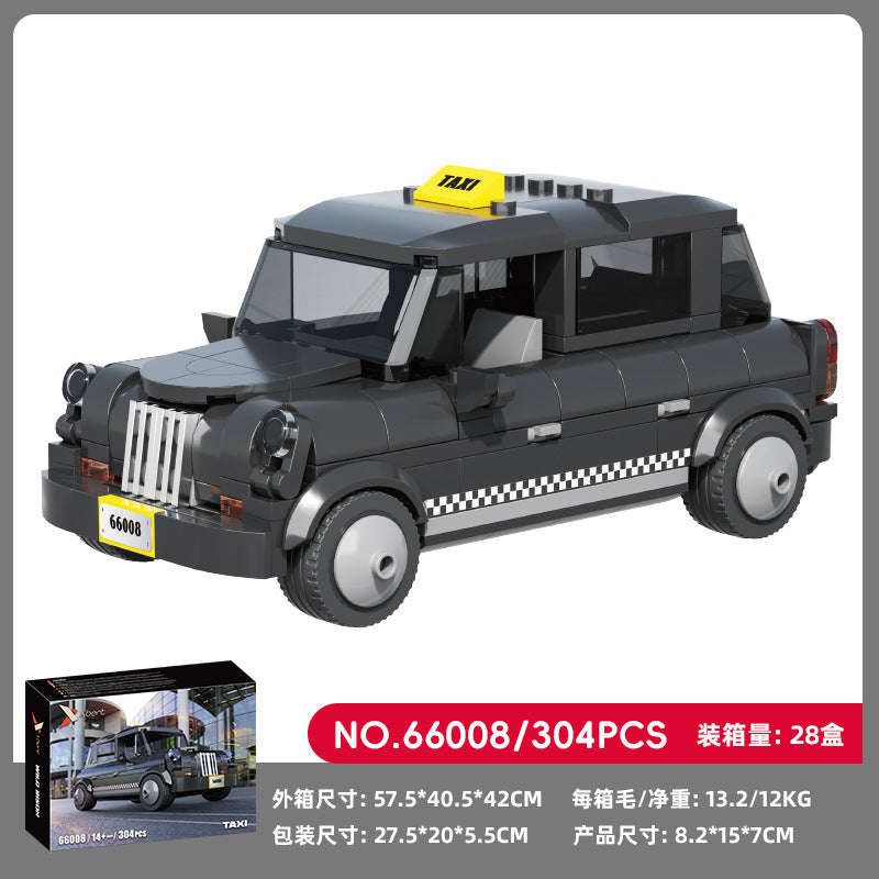 Cross-border engineering series truck city bus transport vehicle combined with small particle building blocks children's educational enlightenment toys