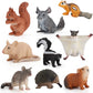 Children's Puzzle Early Education Cognitive Simulation Mouse Model Toy Static Solid Possum Guinea Piga Hair Mouse Totoro