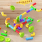 Creative children's plastic puzzle DIY assembled pipe building blocks large particles water pipe toys kindergarten early education cross-border