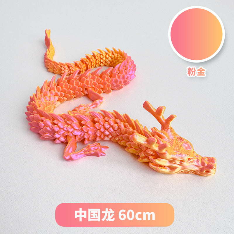 3D printing Chinese dragon dragon handicraft ornaments hand-made activities joint dragon toys cross-border manufacturers wholesale customization