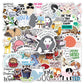 50 cartoon animal quotation stickers text creative graffiti notebook mobile phone book goo card suit stickers