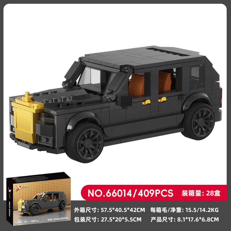 Cross-border engineering series truck city bus transport vehicle combined with small particle building blocks children's educational enlightenment toys
