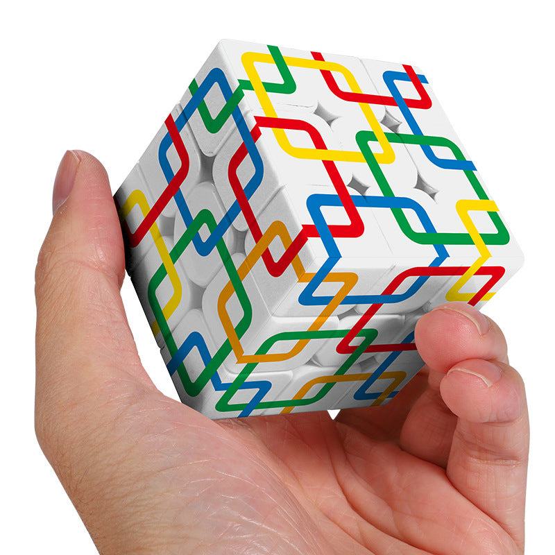 Cross-Border Uv Printed Personalized 3X3 Cube Square Network 3X3 Arrow 3X3 Tic-Tac-Toe Cube Wholesale
