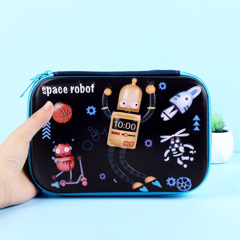 Eva Pencil Box 3D Stereo Large-Capacity Kidsren's Pencil Bag Multi-Functional Student Stationery Popular Pencil Box Waterproof