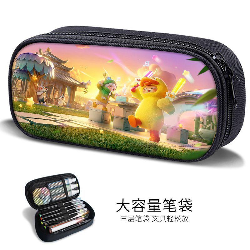 New Yuanmeng Star Pencil Bag Game Peripheral Junior High School Student Internet Celebrity Stationery Bag Kindergarten Cute Pencil Box