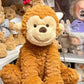 British Jelly Wave Series Curly Lion Monkey Plush Toy Wave Hair Dragon Doll Curly Highland Cow