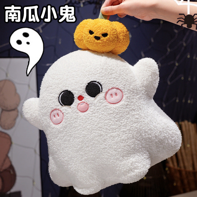 Cute Halloween Pumpkin Doll Ghost Imp Pillow Plush Toy Decoration Sofa Ornament Doll