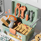 Children's DIY Tool Box Complete Set with Screws and Nuts, Children's Toys, Educational Electric Drill for Assembly and Disassembly