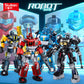 Little Luban Building Blocks Children's Educational Assembled Car Model Transforming Mecha Robot Compatible with Lego Boy Toys