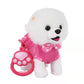 Cross-border simulation plush toy for children licking dog licking tongue cat singing leash walking dog electric toy