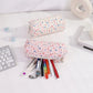 2025 New Small Floral Pencil Bag, Simple and High-Looking Student Stationery Bag, Large Capacity Pencil Bag, Makeup Storage Bag