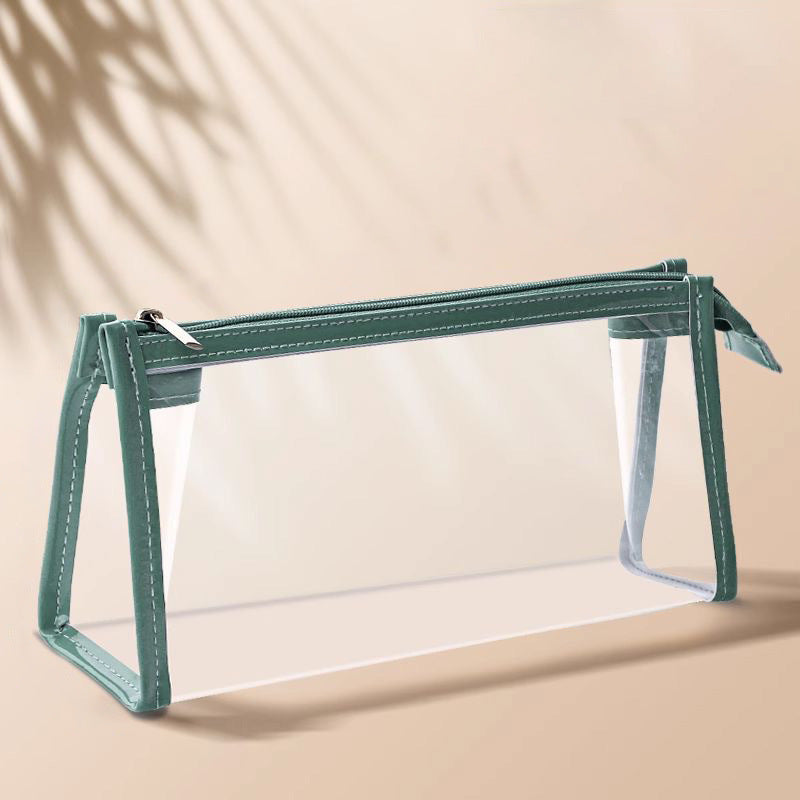 Transparent Pencil Case for Exams, Simple Pencil Bag for High School Students, Large Capacity Pvc Pencil Case in Stock