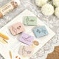 in stock Dopamine Color Magnetic Leather Bookmark Square Magnetic Bookmark Graduation Gift Bookworm Reading Pagination Clip