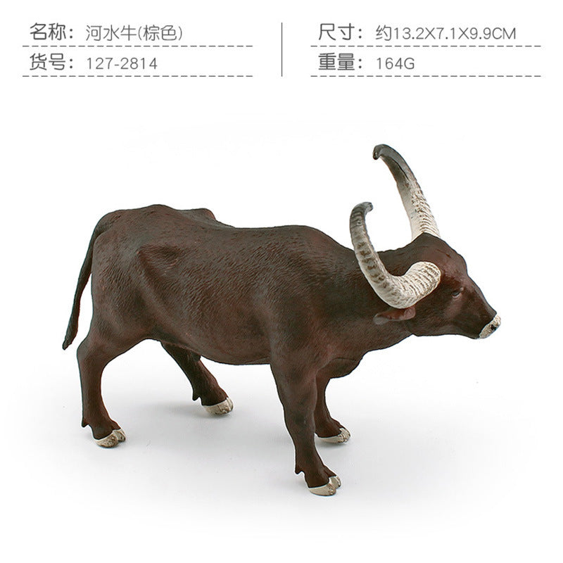 Cross-border simulation Texas Longhorn Watu West cow tumor cow charolai cow goer river buffalo model