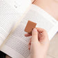 in stock Dopamine Color Magnetic Leather Bookmark Square Magnetic Bookmark Graduation Gift Bookworm Reading Pagination Clip