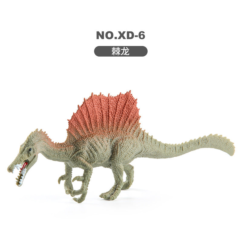 Children's Dinosaur Simulation Animal Ornaments Multiple Mini Solid Dinosaur Model Stegosaurus Spinosaurus Bull Dragon Bag Ornaments
