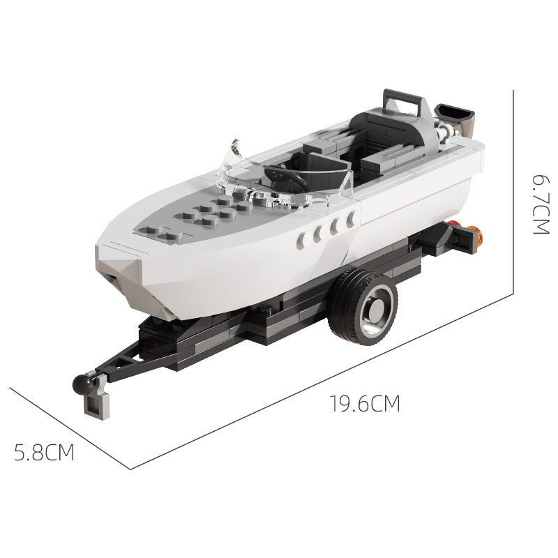 Cross-border engineering series truck city bus transport vehicle combined with small particle building blocks children's educational enlightenment toys