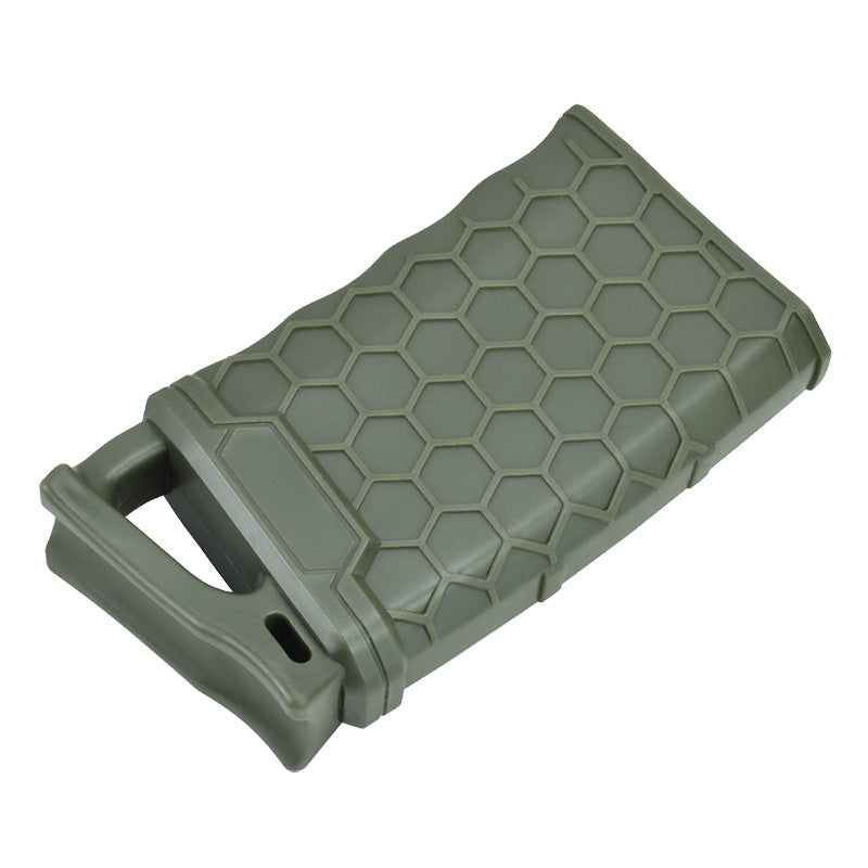 Cross-border Amazon new honeycomb M4 magazine quick pull rubber sleeve 5.56 non-slip magazine sleeve universal soft rubber sleeve