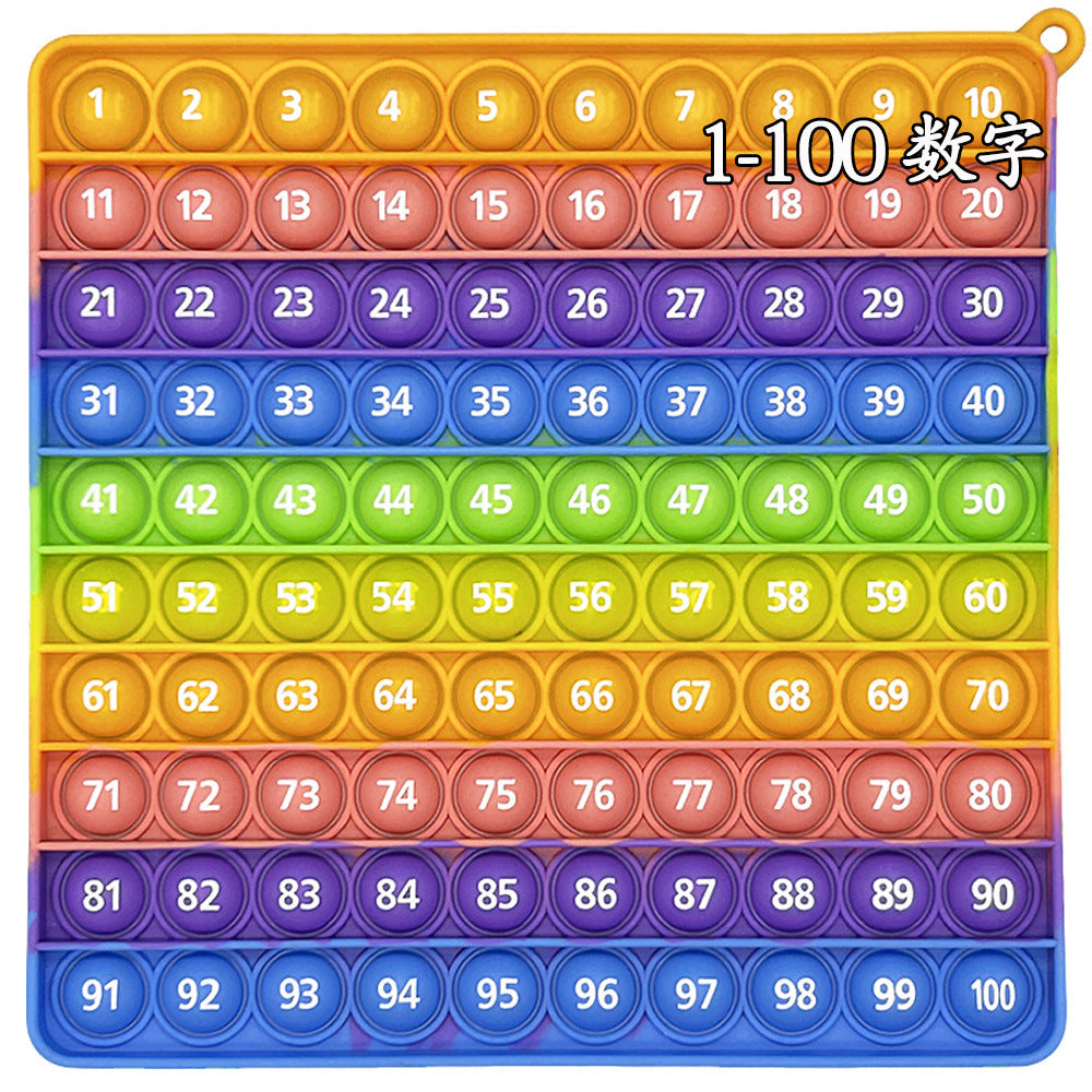 Learn 1-100 Number Bubble Press Mathematical Thinking Training Game Educational Science and Education Toys Rodent Killer Pioneer