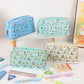 Ins New Toast Cat Foldableing Pencil Bag High-Looking Cute Girl Heart Student Pencil Stationery Box Storage Bag