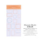 Sugar poem label note book time recorder original retro literature DIY material decoration base note paper