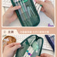 Korean Hj-006 High-Looking Pencil Bag, Transparent Mesh Stationery Bag, Simple Handbag, Cosmetic Bag, Double-Layer Storage Bag