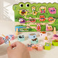 Wooden two-in-one string string beaded puzzle string animal fruit traffic large particle string wooden toy