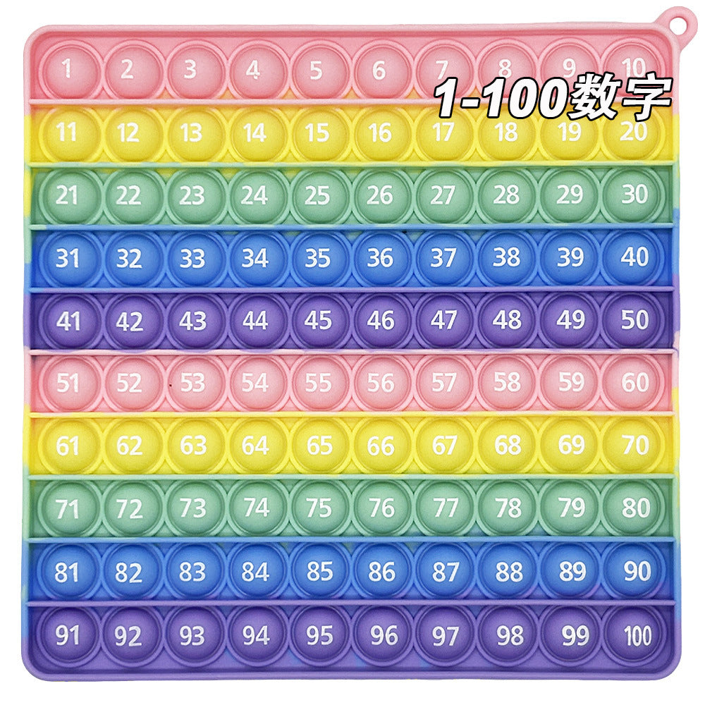 Learn 1-100 Number Bubble Press Mathematical Thinking Training Game Educational Science and Education Toys Rodent Killer Pioneer