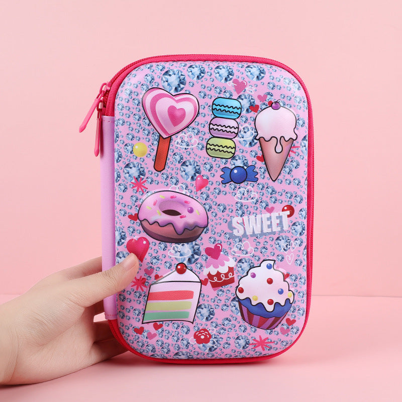 Eva Pencil Box 3D Stereo Large-Capacity Kidsren's Pencil Bag Multi-Functional Student Stationery Popular Pencil Box Waterproof