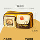 Bear Burger Pencil Case New Design Large Capacity Stationery Box Girls Niche High-Looking Student Cute Pencil Case