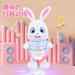 Children's Electric Dancing Robot Rabbit Toy Drumming Swinging Bunny Baby Baby Walking Early Education Toy