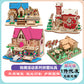 diy hut assembled small house model children's puzzle handmade three-dimensional jigsaw puzzle stall children's toys