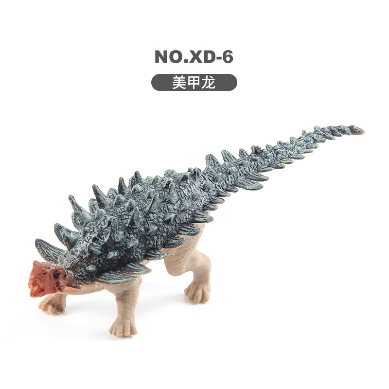 Children's Dinosaur Simulation Animal Ornaments Multiple Mini Solid Dinosaur Model Stegosaurus Spinosaurus Bull Dragon Bag Ornaments