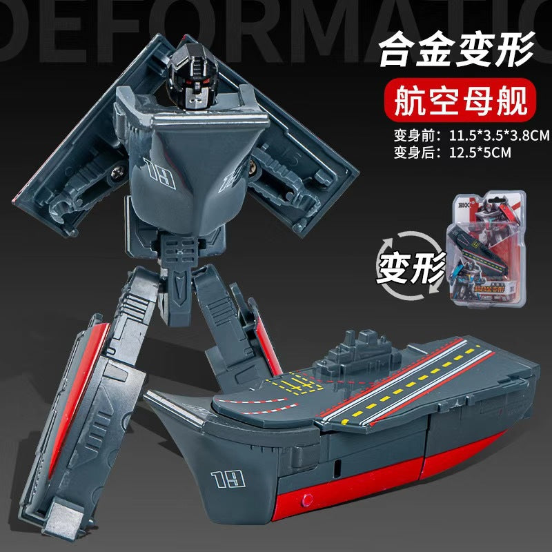 BKK alloy deformation robot train high-speed rail engineering bus dinosaur green leather train King Kong BKK children's toys
