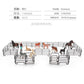 Animal Jurassic simulation farm scene sand table decoration fence large door frame dinosaur model toy