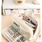 Button Pencil Bag with Good Looks for Girls, Large Capacity, Simple Ins Student Creative Canvas Stationery Bag, Pencil Stationery Box