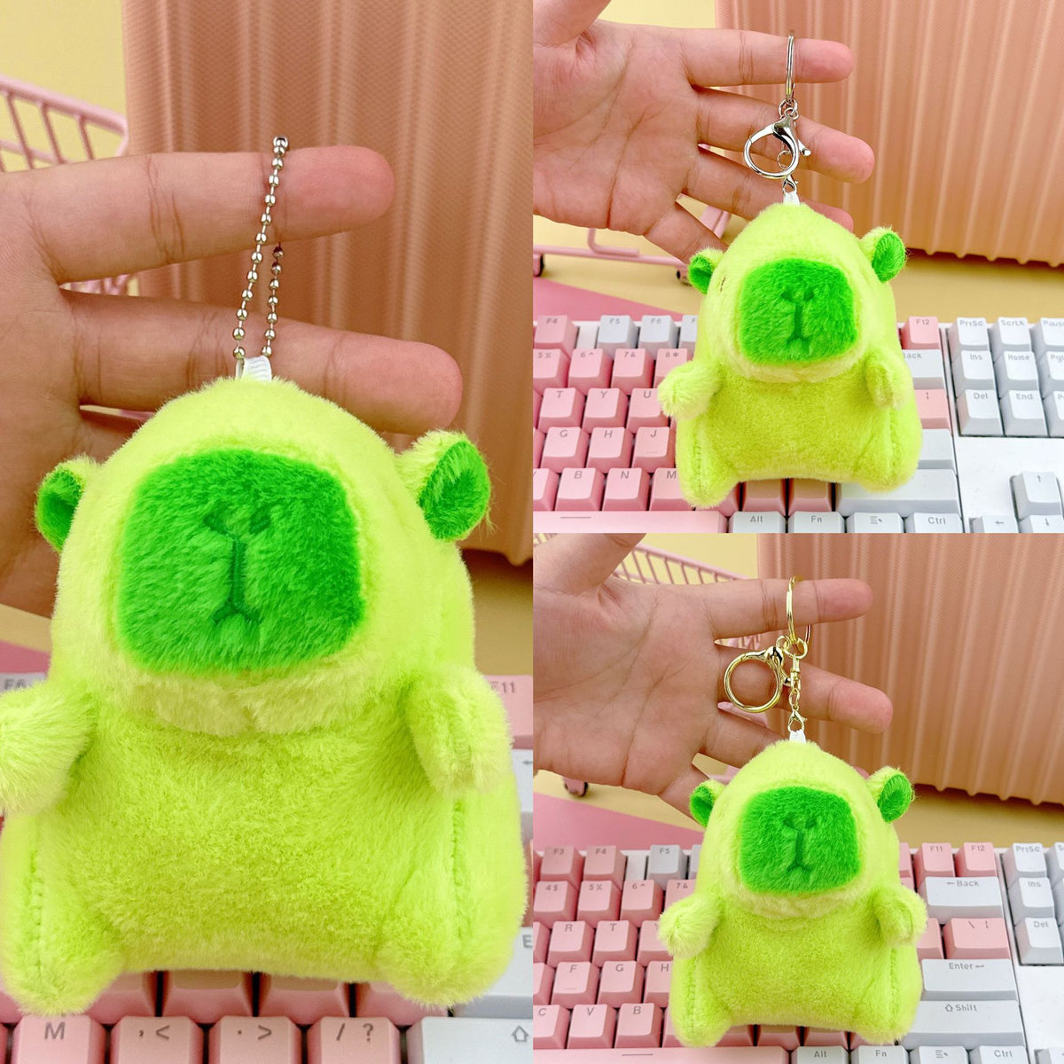 Cross-Border Capybara Mascot Backpack Small Pendant Keychain Chinese Style Zodiac Pendant Couple Ugly Doll