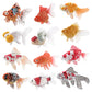 Cross-border export simulation ornamental fish with base model mini goldfish Koi set Marine static ornaments toy