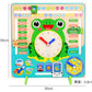Children's Clock Teaching Aids Montessori Calendar Clock Board Children's Learning Time Clock Cognition Kindergarten Early Education Toys
