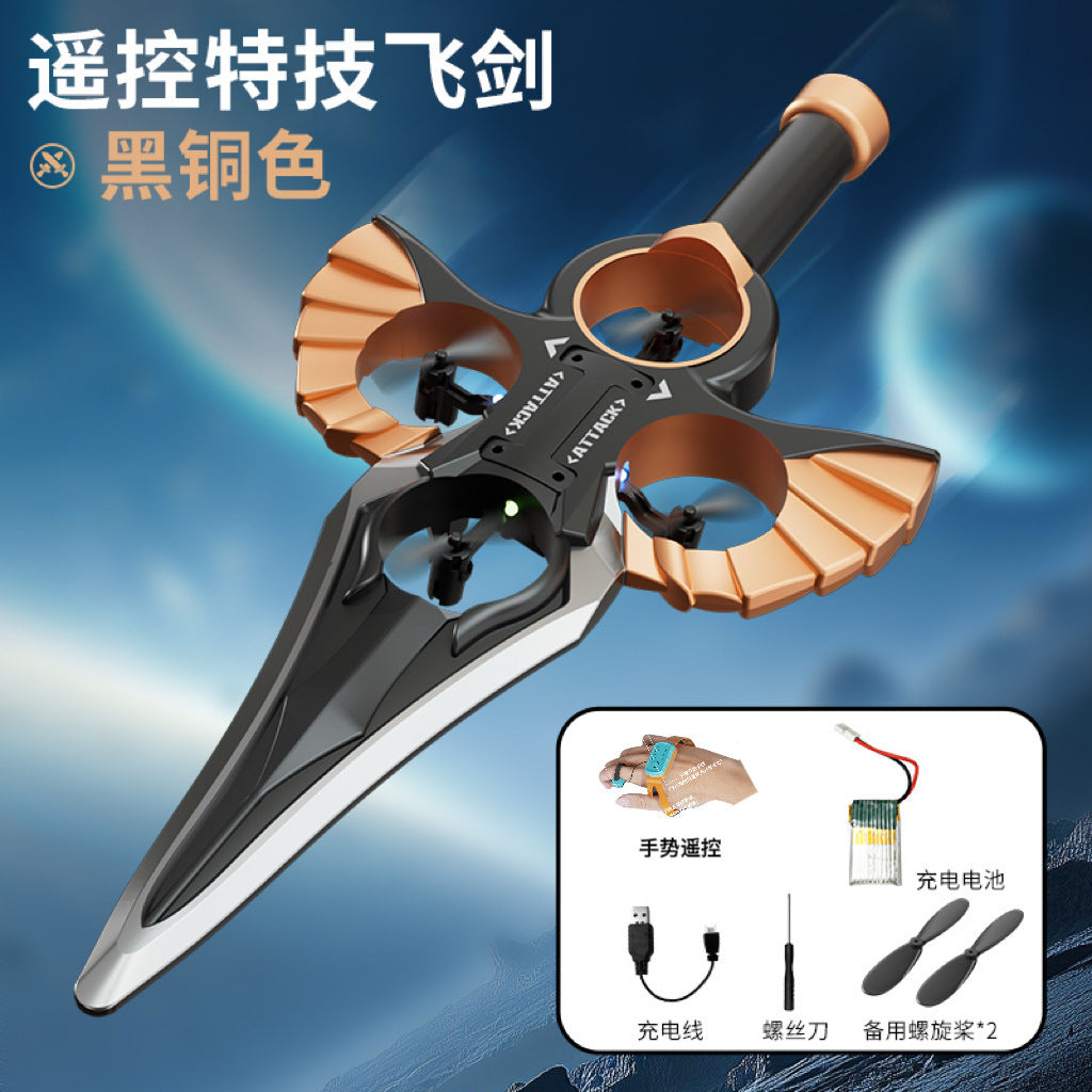 New Cross-Border Remote Control Sword Flying Aircraft, Fall-Resistant Stunt Remote Control Flying Sword Aircraft, Boys and Children's Toys Wholesale