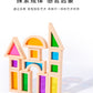 Children's 2025 New Toys Kindergarten Acrylic Building Blocks Wooden Rainbow Kaleidoscope Montessori Building Blocks Small Gifts