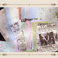 Picking up Korean Material Paper Qingye Whispering Series ins Small Fresh Broken Flowers diy Hand Account Collage Background Material