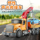 Cross-border simulation trailer toy inertia flat rescue large engineering car boy road transport toy car wholesale