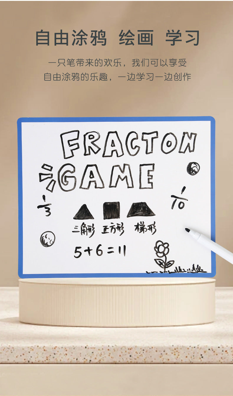 Magnetic Fraction Disk Demonstrator Numerator and Denominator Cognitive Addition and Subtraction Operation Third Grade Primary School Mathematics Teaching Aids Toys